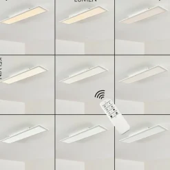 hofstein Plafonnier Salmi LED Blanc, 1 lumière, Télécommandes