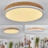 Luminaires Scandinaves-hofstein Plafonnier Salmi LED Brun, Couleur bois, Blanc, 1 lumière