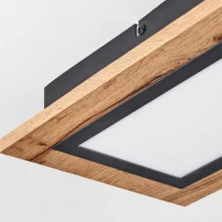 Luminaires Scandinaves-hofstein Plafonnier Salmi LED Couleur bois, 1 lumière