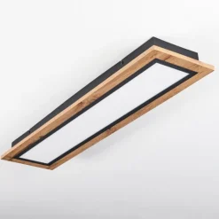 Luminaires Scandinaves-hofstein Plafonnier Salmi LED Couleur bois, 1 lumière