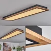 Luminaires Scandinaves-hofstein Plafonnier Salmi LED Couleur bois, 1 lumière