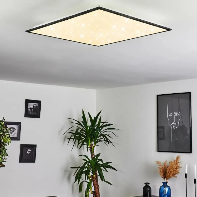 hofstein Plafonnier Salmi LED Noir, Blanc, 1 lumière