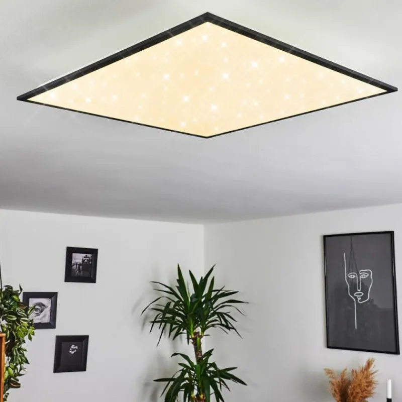 hofstein Plafonnier Salmi LED Noir, Blanc, 1 lumière