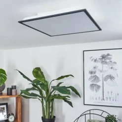 hofstein Plafonnier Salmi LED Noir, Blanc, 2 lumières