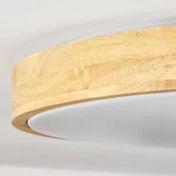 hofstein Plafonnier Samaira LED Écru, 1 lumière, Télécommandes