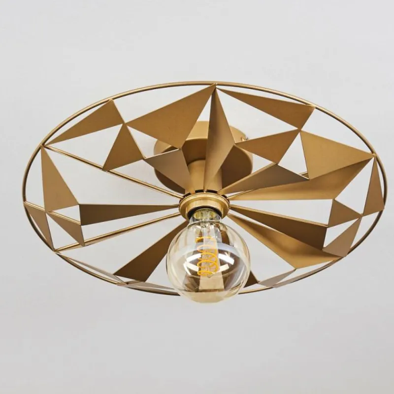 Lampes Dorées-hofstein Plafonnier Samatrai Or, 1 lumière