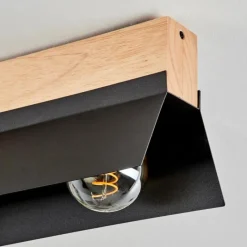 Luminaires Scandinaves-hofstein Plafonnier Sangkor Écru, Noir, 3 lumières