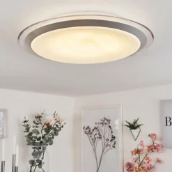 hofstein Plafonnier Sapioris LED Argenté, 1 lumière