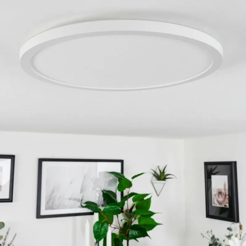 hofstein Plafonnier Sasinhosa LED Blanc, 1 lumière, Télécommandes