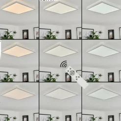 hofstein Plafonnier Sasinhosa LED Blanc, 1 lumière, Télécommandes