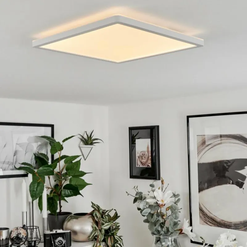 hofstein Plafonnier Sasinhosa LED Blanc, 1 lumière, Télécommandes