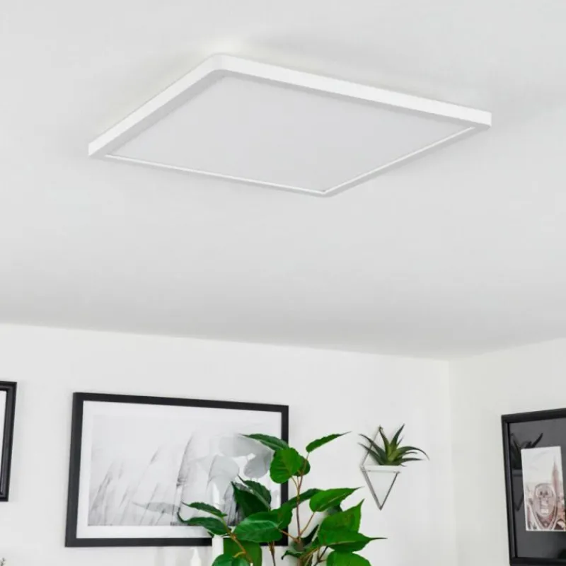 hofstein Plafonnier Sasinhosa LED Blanc, 1 lumière, Télécommandes