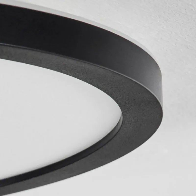 hofstein Plafonnier Sasinhosa LED Noir, 1 lumière, Télécommandes