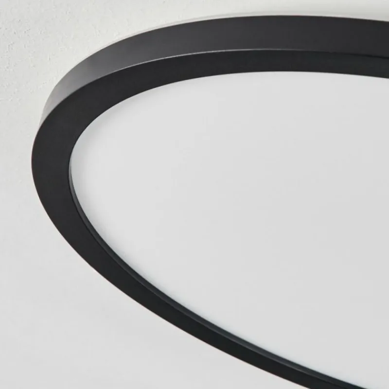 hofstein Plafonnier Sasinhosa LED Noir, 1 lumière, Télécommandes