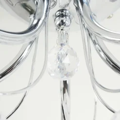 hofstein Plafonnier Saxeten Chrome, 5 lumières