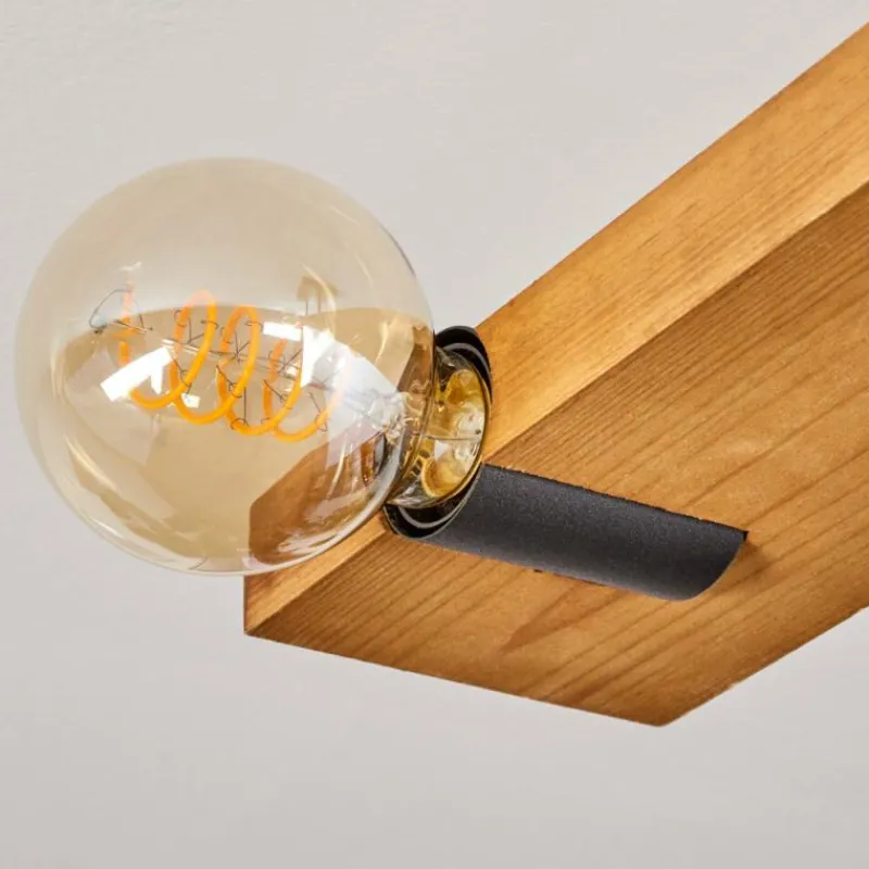 hofstein Plafonnier Schanis Écru, Noir, 5 lumières