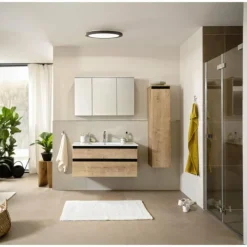 SCHÖNER WOHNEN-Kollektion Plafonnier Flat LED Noir, Blanc, 1 lumière* Éclairage Led