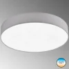 Lampes En Tissu-SCHÖNER WOHNEN-Kollektion Plafonnier SCHÖNER-WOHNEN-Kollektion Pina LED Blanc, 1 lumière, Télécommandes