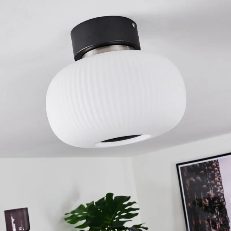 hofstein Plafonnier Sebep LED Noir, 1 lumière