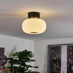 hofstein Plafonnier Sebep LED Noir, 1 lumière