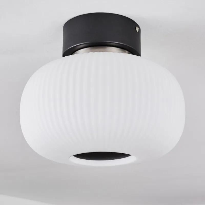 hofstein Plafonnier Sebep LED Noir, 1 lumière