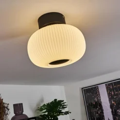 hofstein Plafonnier Sebep LED Noir, 1 lumière