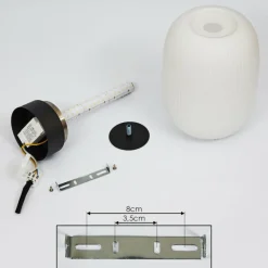 hofstein Plafonnier Sebep LED Noir, 1 lumière