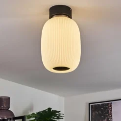 hofstein Plafonnier Sebep LED Noir, 1 lumière