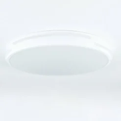 hofstein Plafonnier Seewen LED Blanc, 1 lumière, Télécommandes* Éclairage Led