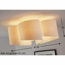 Luminaires Selene Plafonnier Selene Blanc, 5 lumières