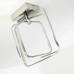 hofstein Plafonnier Sepino LED Chrome, 1 lumière