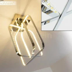 hofstein Plafonnier Sepino LED Chrome, 1 lumière