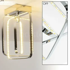 hofstein Plafonnier Sepino LED Chrome, 1 lumière
