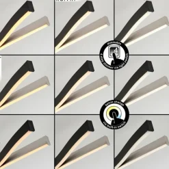 hofstein Plafonnier Serlande LED Noir, 1 lumière