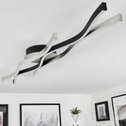 hofstein Plafonnier Serlande LED Noir, 1 lumière