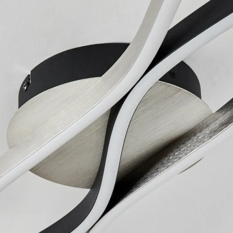 hofstein Plafonnier Serlande LED Noir, 1 lumière