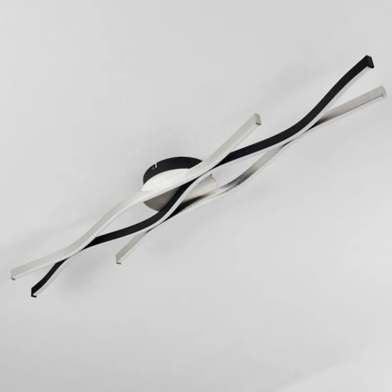 hofstein Plafonnier Serlande LED Noir, 1 lumière