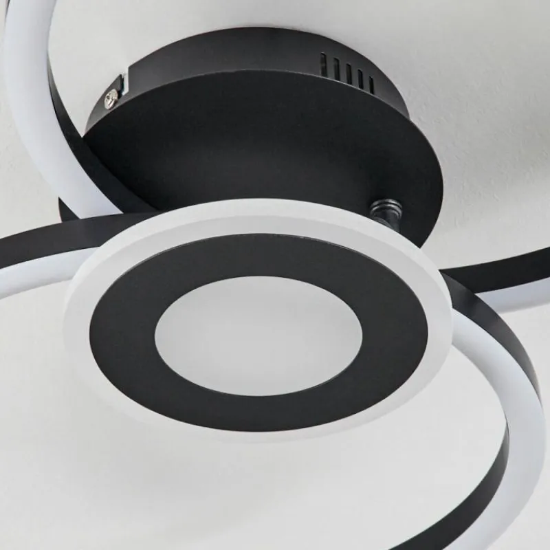 hofstein Plafonnier Serzedelo LED Noir, 1 lumière