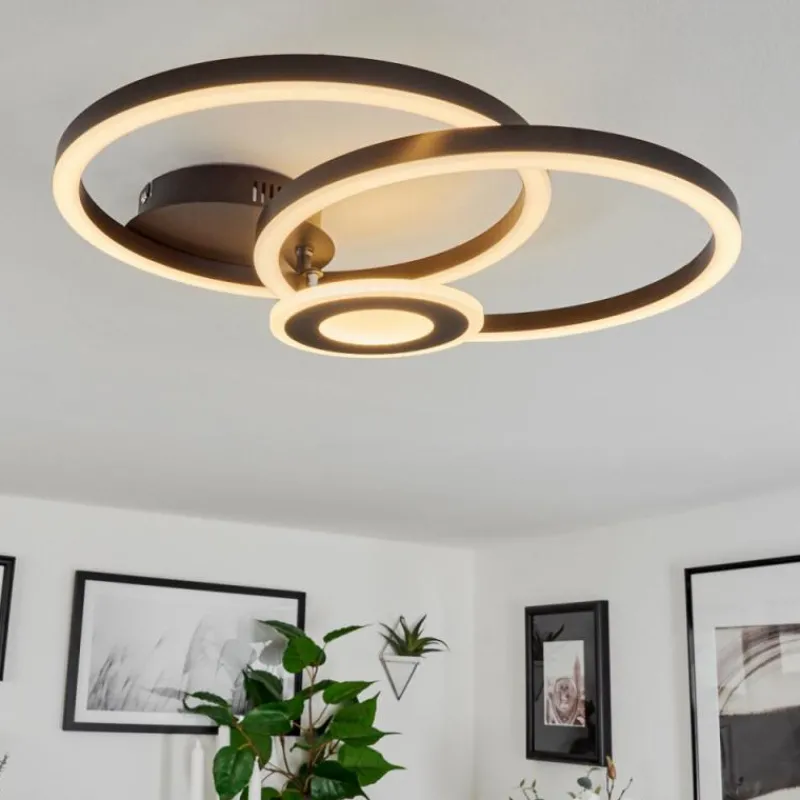 hofstein Plafonnier Serzedelo LED Noir, 1 lumière