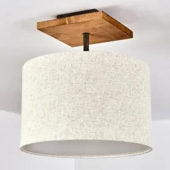 Lampes En Tissu-hofstein Plafonnier Shiburg Bois clair, 1 lumière