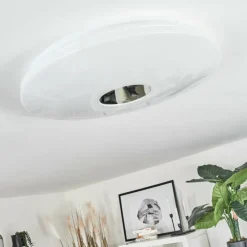 hofstein Plafonnier Shoi LED Blanc, 1 lumière, Détecteur de mouvement