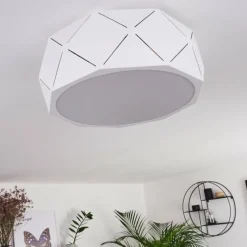 hofstein Plafonnier Shouver Blanc, 3 lumières