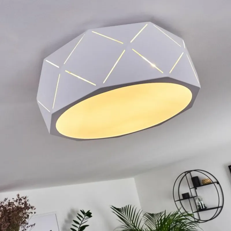 hofstein Plafonnier Shouver Blanc, 3 lumières