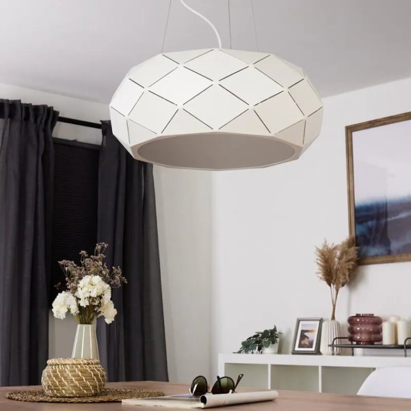 hofstein Plafonnier Shouver LED Blanc, 1 lumière