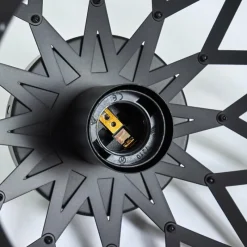 Lampes Vintages & Rétros-hofstein Plafonnier Shupá Noir, 1 lumière