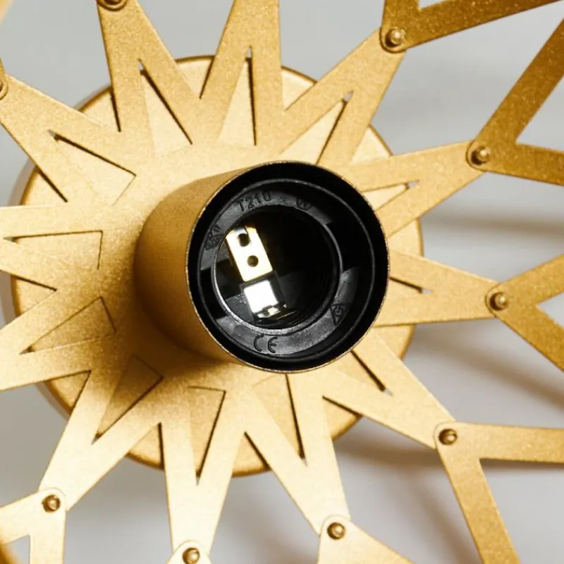 Lampes Dorées-hofstein Plafonnier Shupá Or, Laiton, 1 lumière