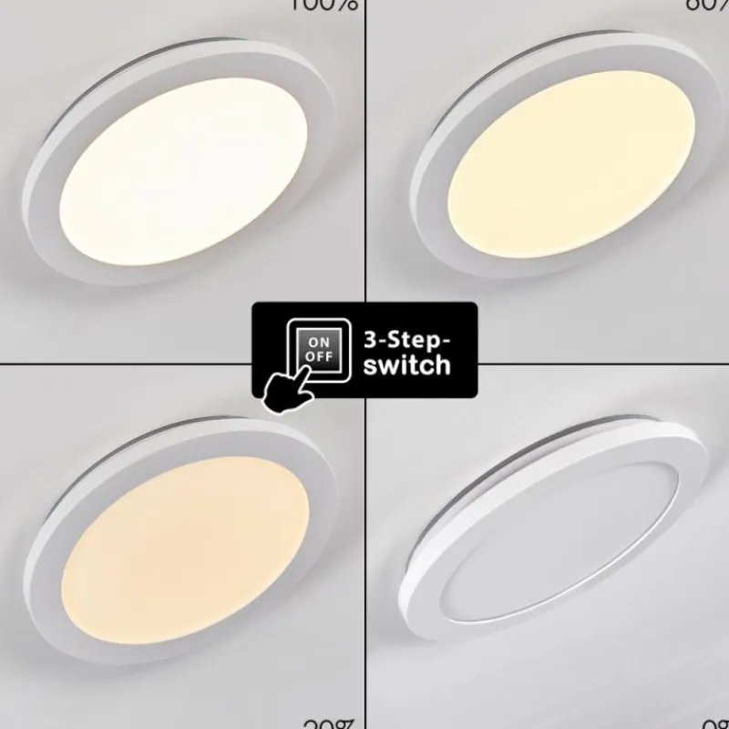 hofstein Plafonnier Siguna LED Blanc, 1 lumière