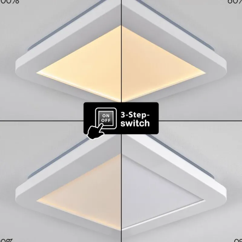 hofstein Plafonnier Siguna LED Blanc, 1 lumière