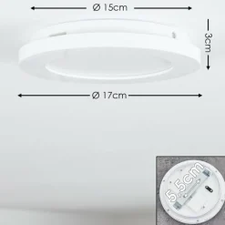 hofstein Plafonnier Siguna LED Blanc, 1 lumière