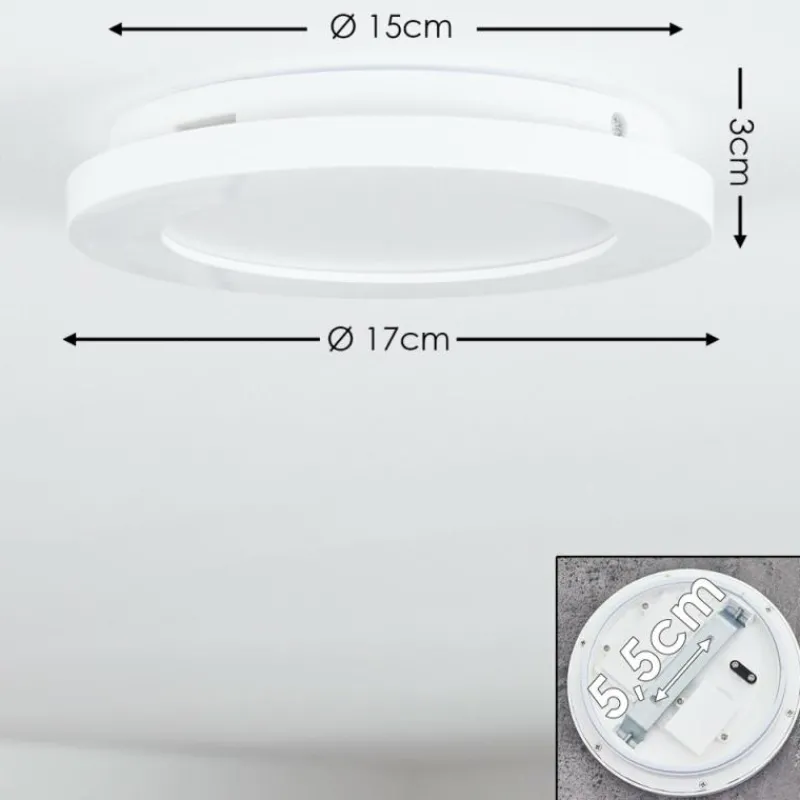 hofstein Plafonnier Siguna LED Blanc, 1 lumière